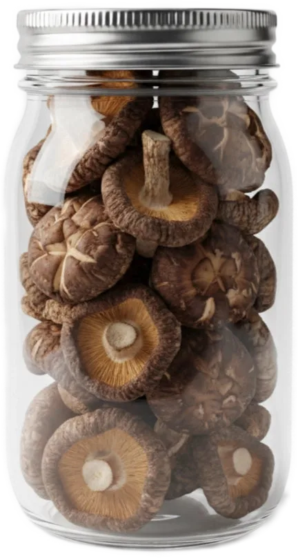 Dried Girolles — real GMF photography